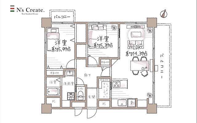 その他 グランドハイツ仙台 2階/-