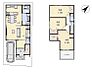 間取り：新築戸建　3LDK　土地面積：90.01平米　建物面積：100.79平米　南東向き