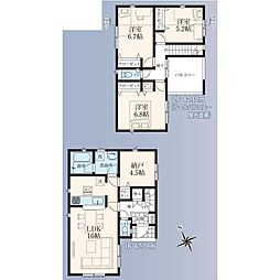 東村山市久米川町5丁目　新築戸建・主寝室6.8帖