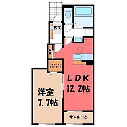 MAR(マル) 1LDKの間取図画像