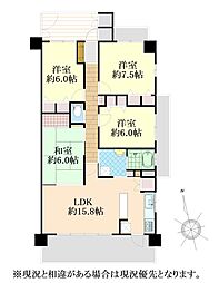 ロフティ蟹江 3SLDKの間取図画像