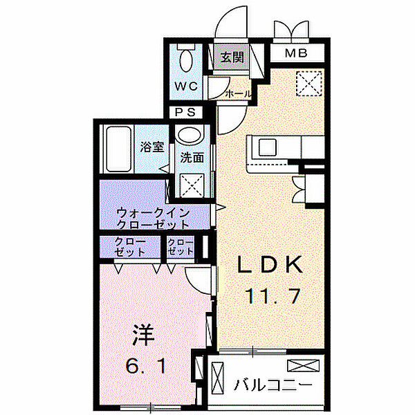 加守町2丁目マンション 402｜大阪府岸和田市加守町2丁目(賃貸マンション1LDK・4階・44.06㎡)の写真 その2