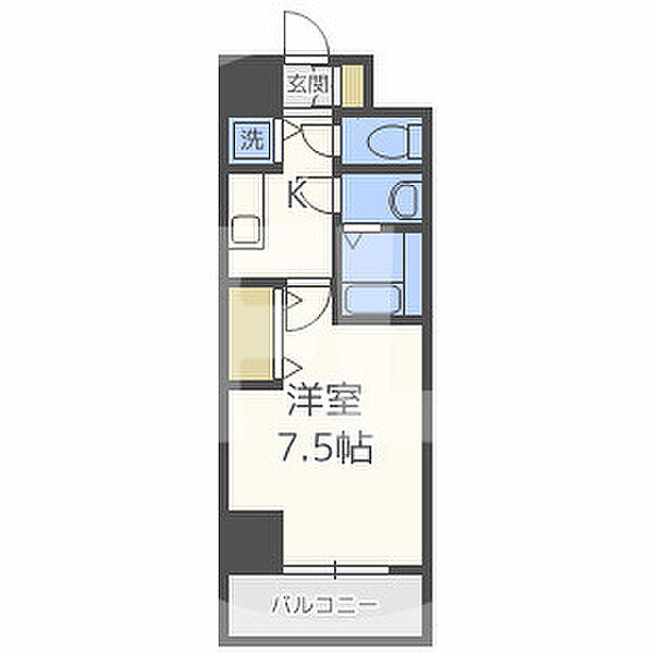 ONE ROOF FLAT FUKUSHIMA（旧：シャルマンフジ福島） ｜大阪府大阪市北区大淀南3丁目(賃貸マンション1K・8階・25.57㎡)の写真 その2