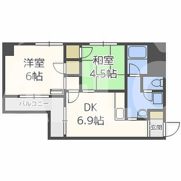 新納ビル ｜大阪府大阪市北区本庄東2丁目(賃貸マンション2DK・6階・41.31㎡)の写真 その2