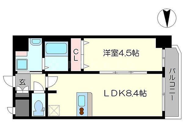 プレサンス梅田東グラッド ｜大阪府大阪市北区西天満3丁目(賃貸マンション1LDK・5階・32.25㎡)の写真 その2