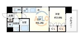 ビガーポリス528滝川公園III  ｜ 大阪府大阪市北区天満3丁目（賃貸マンション1DK・5階・27.23㎡） その2