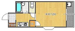 ベルサンライズ ワンルームの間取図画像