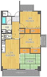 メゾンドール藤が丘 3LDKの間取図画像
