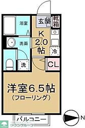 ドリームハイツ 1Kの間取図画像