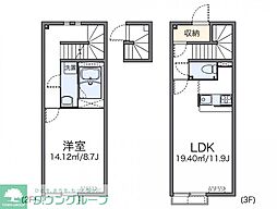 レオネクスト壽光3 1LDKの間取図画像