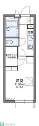 レオパレス藤 1Kの間取図画像