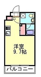 スパシエチェント成増 ワンルームの間取図画像