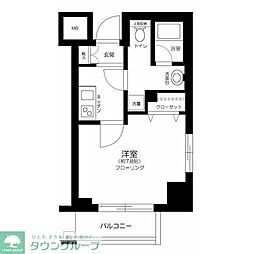 アプレシティ豊島園 1Kの間取図画像