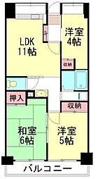 ソレイユ久保 3LDKの間取図画像