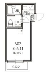 N1-SQUARE ワンルームの間取図画像