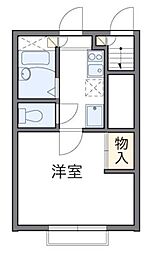 レオパレスジュリアン 1Kの間取図画像