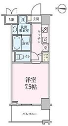 Primal板橋本町 1Kの間取図画像