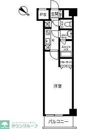 スカイコート板橋五番館 1Kの間取図画像
