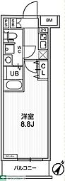 ジェノヴィア板橋本町3スカイガーデン 1Kの間取図画像