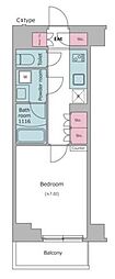 KDXレジデンス中板橋 1Kの間取図画像