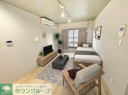 トラストシティ 0302 3階ワンルームのリビング/ダイニング