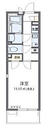 都営三田線 志村三丁目駅 徒歩12分の賃貸アパート 1階1Kの間取り