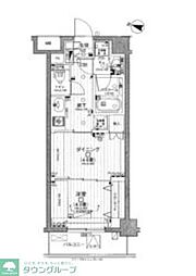 都営三田線 蓮根駅 徒歩10分の賃貸マンション 3階1DKの間取り