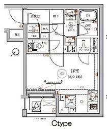 東武東上線 東武練馬駅 徒歩10分の賃貸マンション 3階ワンルームの間取り