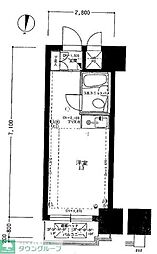 ライオンズマンション板橋区役所前 ワンルームの間取図画像