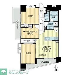 ライオンズステーションプラザ練馬 2SLDKの間取図画像