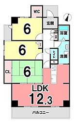 間取図画像 3LDK