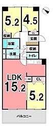 聖一色運動場前ハイム 3LDKの間取図画像