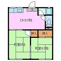 コリーヌ阿倉川 1A ｜ 三重県四日市市大字東阿倉川（賃貸アパート2DK・1階・34.56㎡） その2