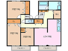 プレジール東浦 201 ｜ 三重県四日市市小杉町（賃貸アパート3LDK・2階・92.20㎡） その2