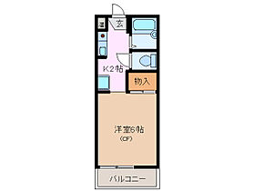 クレール朝日ヶ丘 201 ｜ 三重県三重郡朝日町大字縄生朝日ケ丘（賃貸アパート1K・2階・21.18㎡） その2