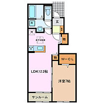 ルピナス　Ｂ 103 ｜ 三重県四日市市富士町（賃貸アパート1LDK・1階・50.08㎡） その2