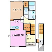 ソラティオ 201 ｜ 三重県三重郡川越町大字亀崎新田（賃貸アパート1LDK・2階・50.96㎡） その2