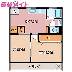 🉐敷金礼金0円！🉐コーポグリーンＦＵＫＵＴＡ
