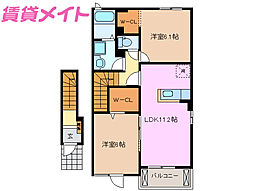 カーザ ソル レヴェンテ A 2階