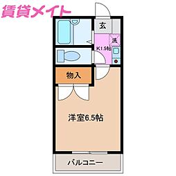 間取図画像 1K