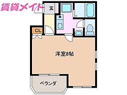 RiverFront 1Kの間取図画像