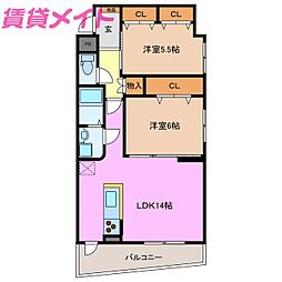 間取図画像 2LDK