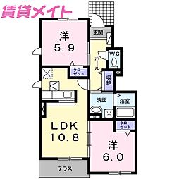 サンペドロA 1階/-