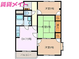 アベニール 2階/-
