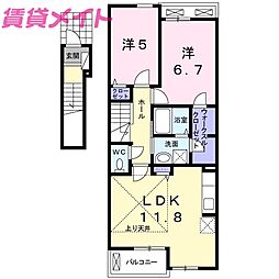 Ｍ・プラム　III 2階