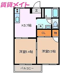 メゾン山の手 2階/-