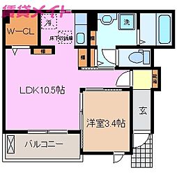 ツヴァイ中川 1階