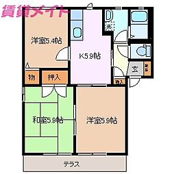 ロイヤルタウン C棟 1階/-