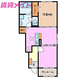 ラフォーレ三ツ谷東 A 1階