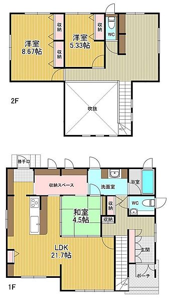 間取りを拡大表示